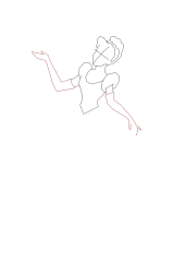 How to draw the princess cinderella - Step 6