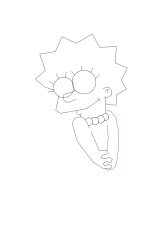 How to draw homer simpson - Step 8