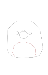 How to draw a squishmallow - Step 4