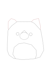 How to draw a squishmallow - Step 5