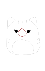 How to draw a squishmallow - Step 8