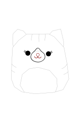 How to draw a squishmallow - Step 9