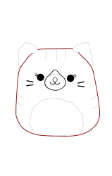 How to draw a squishmallow - Step 11