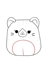 How to draw a squishmallow - Step 13