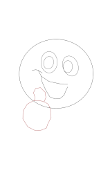 How to draw a thumbs up - Step 5