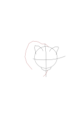 How to draw a warrior cat - Step 4