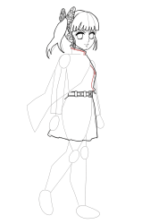 How to Draw Kanao Tsuyuri easy step by step Demon Slayer - Step 19