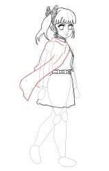 How to Draw Kanao Tsuyuri easy step by step Demon Slayer - Step 20