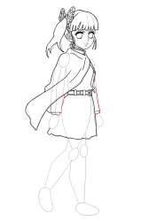How to Draw Kanao Tsuyuri easy step by step Demon Slayer - Step 21
