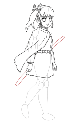 How to Draw Kanao Tsuyuri easy step by step Demon Slayer - Step 23