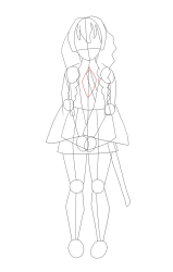 How to Draw Mitsuri Kanroji from Demon Slayer - Step 14