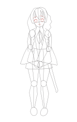 How to Draw Mitsuri Kanroji from Demon Slayer - Step 15