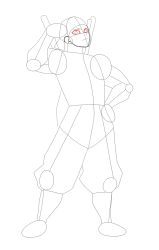 How to Draw Tengen Uzui from Demon Slayer - Step 15