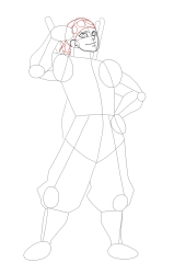 How to Draw Tengen Uzui from Demon Slayer - Step 17