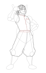 How to Draw Tengen Uzui from Demon Slayer - Step 21