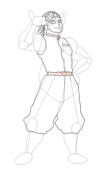 How to Draw Tengen Uzui from Demon Slayer - Step 22