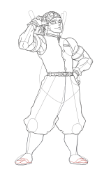 How to Draw Tengen Uzui from Demon Slayer - Step 28
