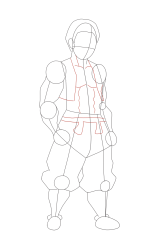 How to Draw Akaza from Demon Slayer || Step by Step Akaza ... - Step 13