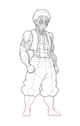 How to Draw Akaza from Demon Slayer || Step by Step Akaza ... - Step 26