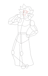 How To Draw Doma Upper Moon 2 Easy Step By Step from Demon Slayer - Step 13