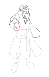 How To Draw Itachi Mangekyou Sharingan - Step 24