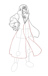 How To Draw Itachi Mangekyou Sharingan - Step 25