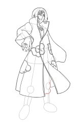 How To Draw Itachi Mangekyou Sharingan - Step 27