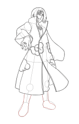 How To Draw Itachi Mangekyou Sharingan - Step 28