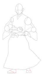 How to draw Kokushibo step by step , Demon Slayer art ... - Step 10