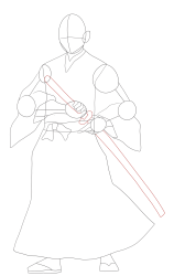 How to draw Kokushibo step by step , Demon Slayer art ... - Step 11