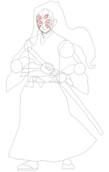 How to draw Kokushibo step by step , Demon Slayer art ... - Step 15