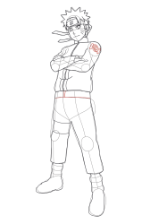 how to draw Naruto Uzumaki step by step || naruto drawing ... - Step 24