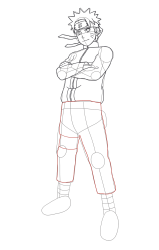 how to draw Naruto Uzumaki step by step || naruto drawing ... - Step 22