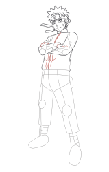 how to draw Naruto Uzumaki step by step || naruto drawing ... - Step 21