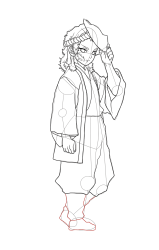 How to Draw Demon Slayer Characters - How to Draw Sabito - Step 27