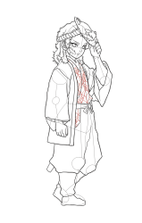 How to Draw Demon Slayer Characters - How to Draw Sabito - Step 31