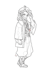 How to Draw Demon Slayer Characters - How to Draw Sabito - Step 33