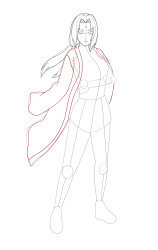 How To Draw Tsunade From Naruto - Step By Step Drawing - Step 15