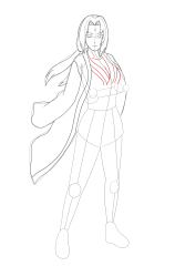 How To Draw Tsunade From Naruto - Step By Step Drawing - Step 16