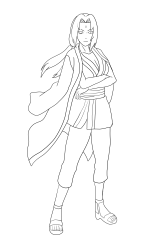 How To Draw Tsunade From Naruto - Step By Step Drawing - Step 25