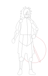 How to Draw Naruto Characters , madara uchiha - Step 13