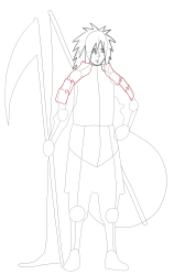 How to Draw Naruto Characters , madara uchiha - Step 19