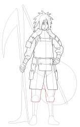 How to Draw Naruto Characters , madara uchiha - Step 25