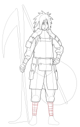 How to Draw Naruto Characters , madara uchiha - Step 26