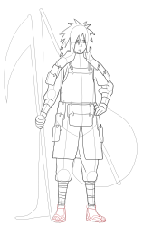 How to Draw Naruto Characters , madara uchiha - Step 27