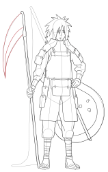 How to Draw Naruto Characters , madara uchiha - Step 31