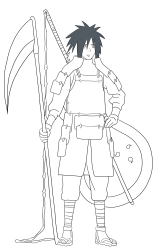 How to Draw Naruto Characters , madara uchiha - Step 35