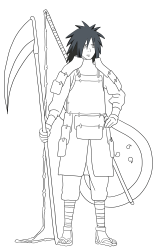 How to Draw Naruto Characters , madara uchiha - Step 36
