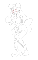 Drawing Tsuyu Asui from My Hero Academia - MHA - Step 17