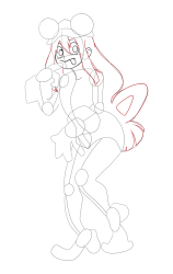 Drawing Tsuyu Asui from My Hero Academia - MHA - Step 19